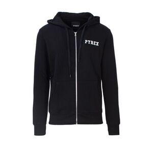 Pyrex Classic ZipUp Hoodie Men Black Sweatshirts